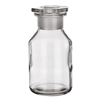 Simax Laboratory Reagent Bottle, 2000ml, Wide Neck, with Glass Stopper, 60/46 Socket Joint, Clear, Borosilicate Glass, Each Each