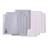 DIVIDER A4 PVC 1-100 NUMERIC GRY SET Each