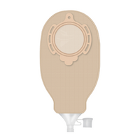 B Braun Flexima 3S Stoma Bag, High Flow, Maxi, 65 mm, 630ml Capacity, Soft Nonwoven Odour-proof Plastic Film, Beige, 30 Bags/Box Box