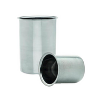 Rowe Scientific Beaker without Spout, 2L, 12.4cm Diameter x 17.5cm Height, Stainless Steel, Each Each
