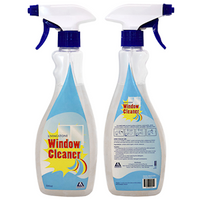 Livingstone Window, Glass and Surface Cleaner, 500 ml Bottle with Trigger Sprayer, New Colourless Environmentally Friendly Solution Each