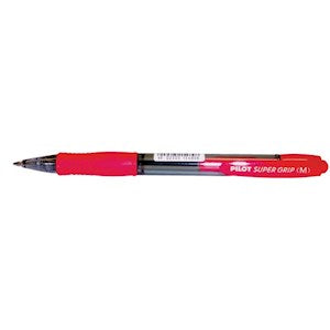 PILOT PENS SUPER GRIP BPGP-10 MEDIUM RED LOOSE Loose