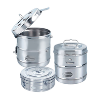 Liv Dressing Drum for ATCLV2100, Slotted Belt with Clamp, Perforated, Diameter: 200mm (8")x Height: 200mm (8"), Stainless Steel, Each Each