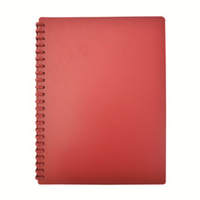 DISPLAY BOOK A4 REFILLAB. 20 PCT BURGUNDY EACH Each