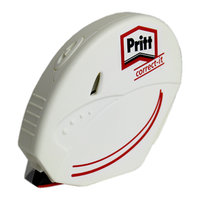 Correction Roller Pelican Disp. White 8.4mm Ea Each