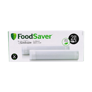 Food Saver Vacuum Seal Rolls, 27.9cm x 5.4m, Clear, 2 Rolls/Pack Pack