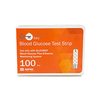 Out of Date, GlucoKey Blood Glucose Test Strips, 100 Strips/Box, Original New Condition, Big Discount, Limited Stock