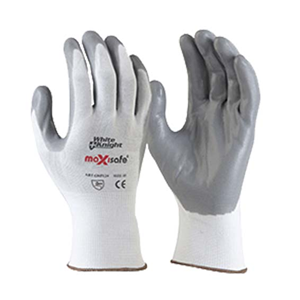White Knight Synthetic Coated Gloves, Size 8/Medium, 12 Pairs/Pack Pack