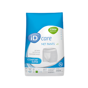 iD Care Fix Comfort Super, 100-160cm, Net Pants, X-Large, 5 Pieces/Pack, 100 Pieces/Carton
