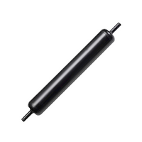 Oates Moving Roller, 230(W) x 30(D) x 30(H) mm, All Plastic Roller, No Metal Rod, Black, 76 Pieces/Carton Carton