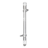 Glassco Condenser, Liebig, with Glass Connector & Drip Tip, Socket Joint & Cone 24/29, Effective Length:400mm, Borosilicate Glass, Each Each