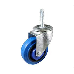 Livingstone Rubber Wheels without Break, Suitable for LIV50309 and LIV50307V, Stainless Steel, Blue, Each Each