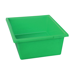 Stack and Nest Crate, 22L, 43 x 32.3 x 21cm, Green, Recyclable Polypropylene, Each Each