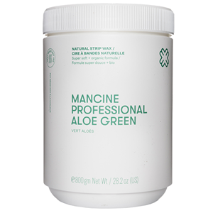 Out of Date, Mancine Strip Wax, Aloe Green, 800g,EA, Original Unopened Condition, Price Discounted, While Stocks last Each