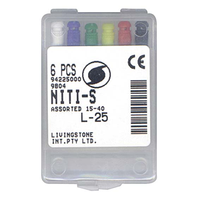 Ni-ti S Files 25mm #15-40 6/bxcc Box