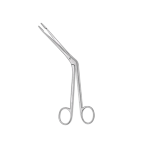 Perfect ENT Forceps, 9cm, 20.42 Grams, Serrated End, Curved, Theatre Quality, Stainless Steel, Each Each