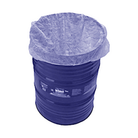 Drum and Crate Top Covers, 15gsm, 500mm Dia, Nonwoven Polypropylene, with Elastic Around Perimeter, Breathable, White, Each