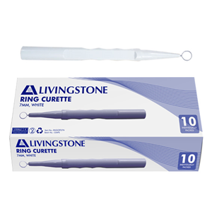 Out of Date, Livingstone Ring Curette, 7mm, 10 Pieces/Box, Original Unopened Condition, Price Discounted, While Stocks last Box