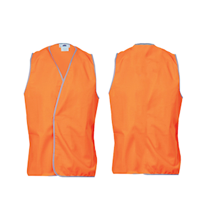 Livingstone High Visibility Safety Vest, Day Use, Extra Large, Orange, Each Each