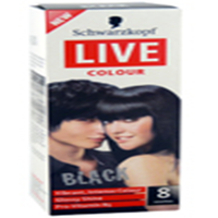 SCHWARZKOPF LIVE COLOUR, DEEP BLACK UP TO 8 WASHES, EACH Each