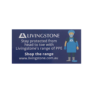LIVINGSTONE PPE STICKER EACH Each
