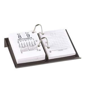 CALENDAR STAND SIDE PUNCH ACRYLIC SMOKE 2002 Each