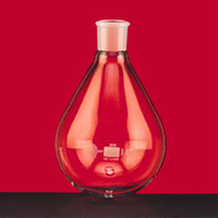 Evaporating Pear-Shaped Flask, 100ml, Socket Joint 29/32, Borosilicate Glass, European, Each Each