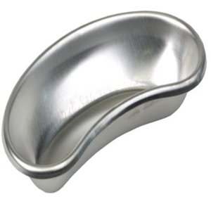 Emesis Kidney Dish Tray, Deep, 205 Length x 95 Width x 30 Depth (mm), Gauge 26/0.5mm, 18/8 Stainless Steel, Rounded Edge, Each Each