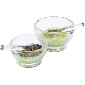 Livingstone Mortar and Pestle, 60mm Diameter, Soda Lime Glass, Each Each