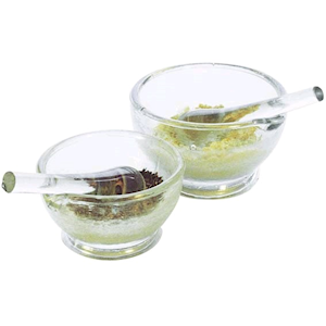 Lincon Mortar and Pestle, 60mm Diameter, Soda Lime Glass, 2/Box Box