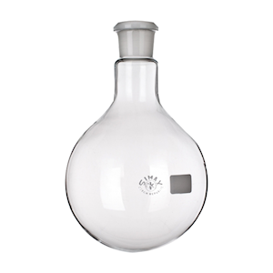 Flask, Round Bottom, 500ml, 29/32 Socket Joint, 175mm Height x 105mm Diameter, Borosilicate Glass, Each Each