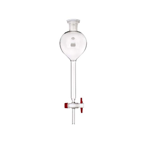Simax Separating Funnel, Acc. to Gilson, with 19/26 Socket Joint Stopper, Teflon Stopcock, Key No. 2, 50mL, Boro Glass, European, Each Each