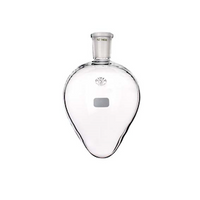 Simax Flask, Heart-Shaped, 10mL, Socket Joint 14/23, Height 62mm, Borosilicate Glass, European, Each Each