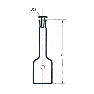 Flask Stohmann Glass Stop 250ml Socket 19/26 Each