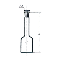 Flask Stohmann Glass Stop 500ml Socket Joint 24/29 Each