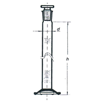 Cylinder Hexagonal Glass GRAD100MLSJ24/29 (B) Each