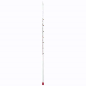 Livingstone Laboratory Thermometer, Red Spirit, -10 to 50degC, 1deg Division, 300mm Length, Each Each
