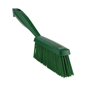 Vikan Ergo Bannister Hand Brush, 330mm, Medium, Green, Each Each