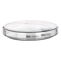 Simax Petri Dish, 240 Diameter x 50 Height mm, with Lid, Borosilicate Glass, European, Each Each