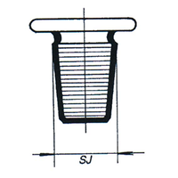 Stopper for Reagent Glass Bottle 50ml, Socket Joint 14.5/15, European, Each Each