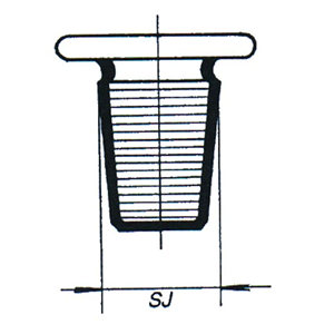 Stopper for Reagent Glass Bottle 50ml, Socket Joint 14.5/15, European, Each Each