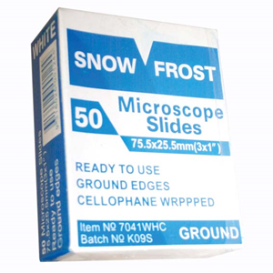 Snow Frost White Frosted Microscope Glass Slide