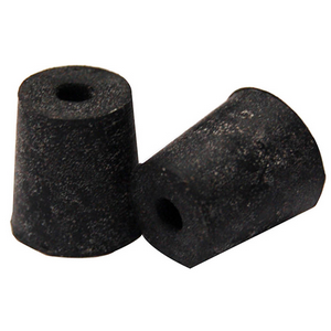 Rubber Stopper, One Hole, No. 4, 15mm Base x 20mm Top x 24mm Height, 10/Pack Pack