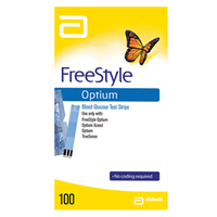 Optium Glucosse Strips, 100/Box Box