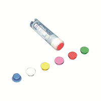 Aptaca Cryotube Coloured Inserts, Yellow, PVC, Cap Only for Tube Internal and External Thread, Each