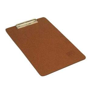 Marbig Clipboard, without Cover, Foolscap, Masonite, Brown, Each Pack