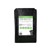 Anchor Packaging Garbage Bag, 75L, 92 x 76cm, Star Seal, HDPE, Heavy Duty, Black, 25 Pieces/Pack, 10 Packs/Carton, 250 Pieces/Carton Carton