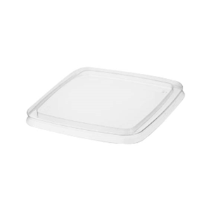 Square Container Lid, 91(L) x 91(W) x 8(H)cm, Polyethylene Terephthalate (PET), 50 Pieces/Sleeve, 10 Sleeves/Carton, 500/Carton Carton