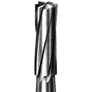 Ash BC4 Tungsten Carbide Burs, Flat Fissure, Friction Grip, 010F, Each Each