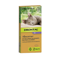 Bay-o-Pet Drontal All Wormer Cat Tablets, 4 Tablets/Pack Each